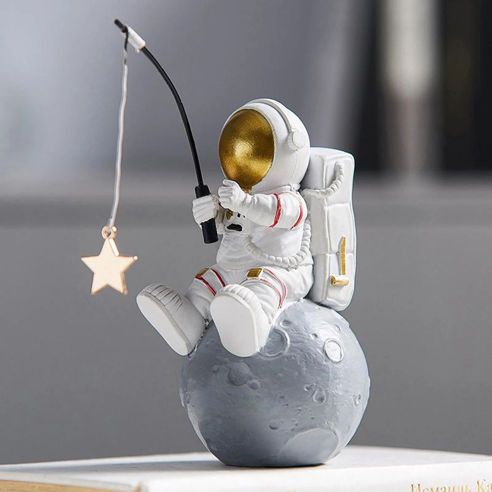 家の装飾のための宇宙飛行士の置物,スペース,手作りの装飾|Figurines  Miniatures| - AliExpress