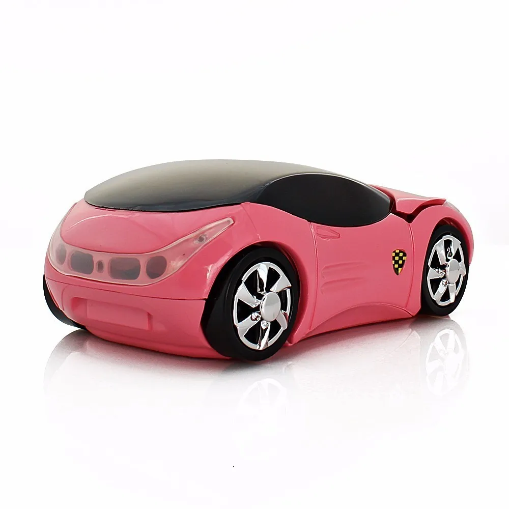 CHYI Cool Mini Автомобильная беспроводная мышь для детей 1600 dpi USB Оптический компьютер розовые мыши милый автомобиль Mause для девочек ноутбук Laptop персональный компьютер