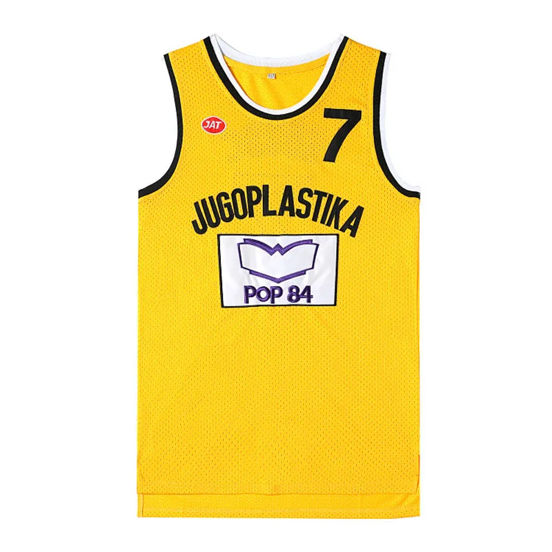 

KUKOC JUGOPL ASTIKA 7# Movie Basketball Jersey Sports Shirt Singlet Uniform POP 84 Quick Dry LOGO Sewing Embroidery