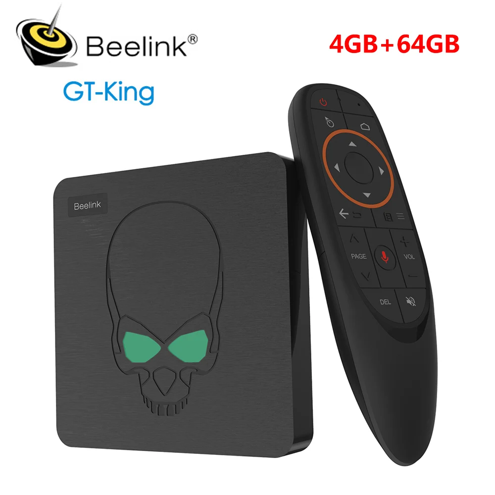 ТВ-приставка Beelink GT King Amlogic S922X Smart Android 9,0 4 Гб DDR4 64 Гб rom 2,4G 5G WiFi 1000M LAN Bluetooth 4,1 4K HD медиаплеер - Цвет: only GT KING