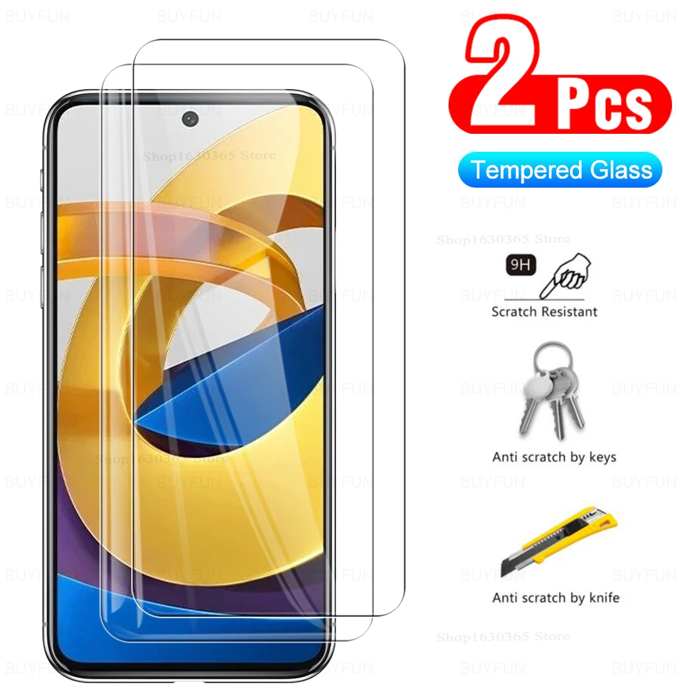 2pcs Film For Xiaomi Poco M4 Pro 5G 6.6" Full Cover Phone HD Screen Glass Poko M4Pro Poxo M 4 Pro 4Pro Tempered Protector Glass