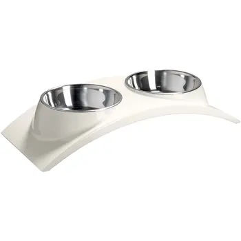 

SUPERDESIGN bowl double Superdesign elegans melamine white stand 2 x 0.16 L