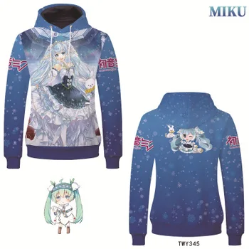 

Hight Quality Anime Vocaloid Snow Hatsune Miku Tokyo Ghoul Autumn Periphera Hoody Man Woman Cosplay Costume Periphera Hoody