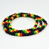 Rasta Reggae Punk Hiphop Glass Seed Beads Necklace and Bracelet Jewelry Set Elastic Stretch Necklaces Fashion Jewelry ► Photo 2/6