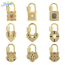 Juya DIY New Design Creative Locket Pendant Fasteners Screw Lock Clasps Accessories For Needlework Trendy Charms Jewlery Making