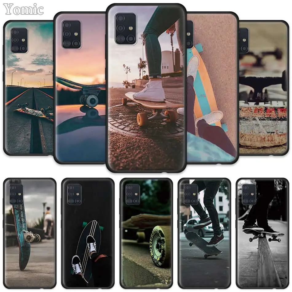 Мягкий чехол для Samsung Galaxy A51 A50 A71 A21s A70 A10 A30 A20e A40 A31 A41 Черный силиконовый телефона