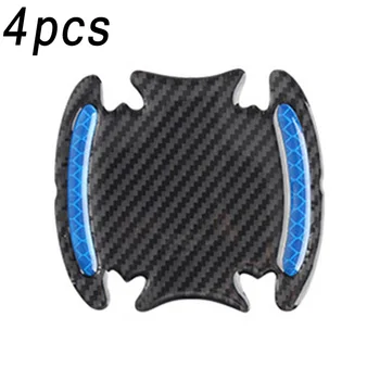 

4pcs Door reflective sticker Auto ABS Handle Bar Safety Strips Warning Protector