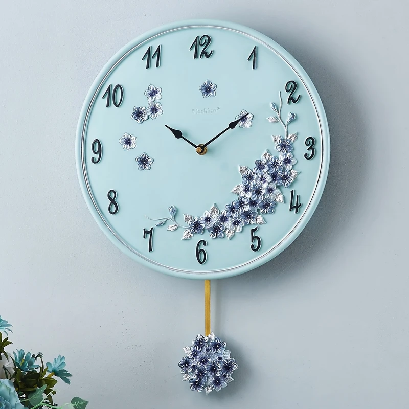 Скандинавские большие настенные часы современный дизайн колокольчики часы с маятником домашний декор Бесшумная гостиная спальня качели Horloge Murale подарок SC503