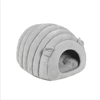 

Semi-enclosed Dog Winter Warm Plush Kennel Cave Indoor Puppy House Lovely Sheep Shape Sleeping Mat Pet Products