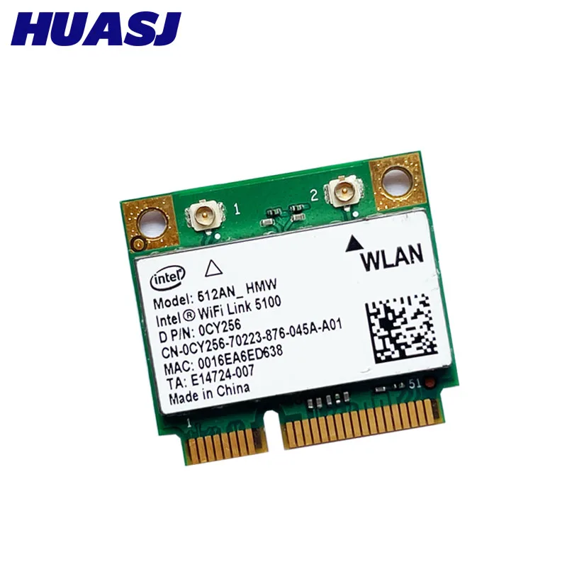 인텔 와이파이 300 용 듀얼 밴드 5100 Mbps 무선 카드 512AN_HMW 미니 PCI-e Wlan 네트워크 카드 노트북 용 2.4G/5Ghz 802.11 a/g/n