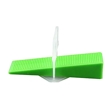 

100pcs Plastic Ceramic Tile Leveling System 100 Wedges + 200 Clips Tiling Flooring Tools Wedges Clips
