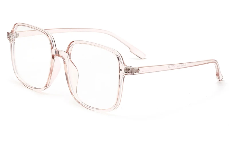 pink with clear Peekaboo, большой синий светильник, очки для компьютера, защита глаз, оправа для очков, мужские Квадратные ретро очки с заклепками, прозрачный зеленый - Цвет оправы: pink with clear