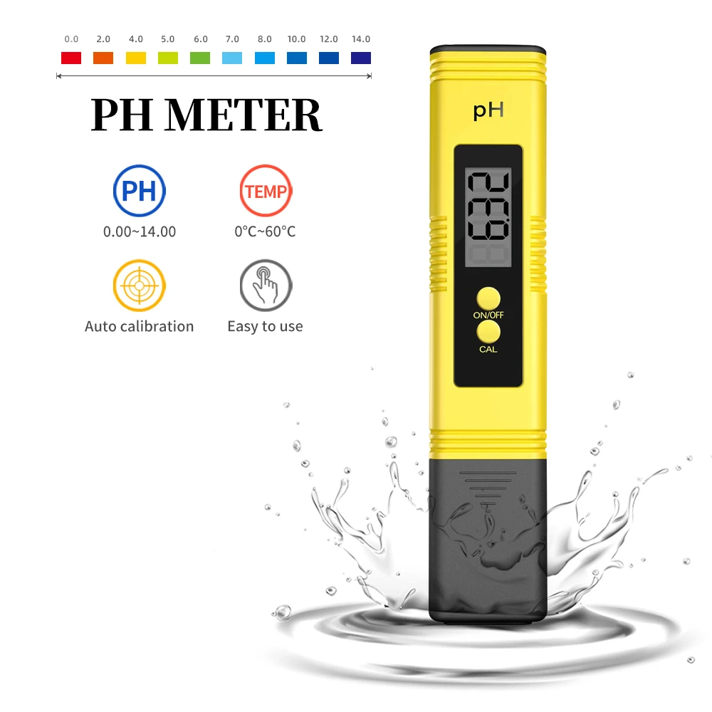 Akurasi 0.01 PH Meter Kalibrasi Otomatis Digital Ph Tester Akuarium