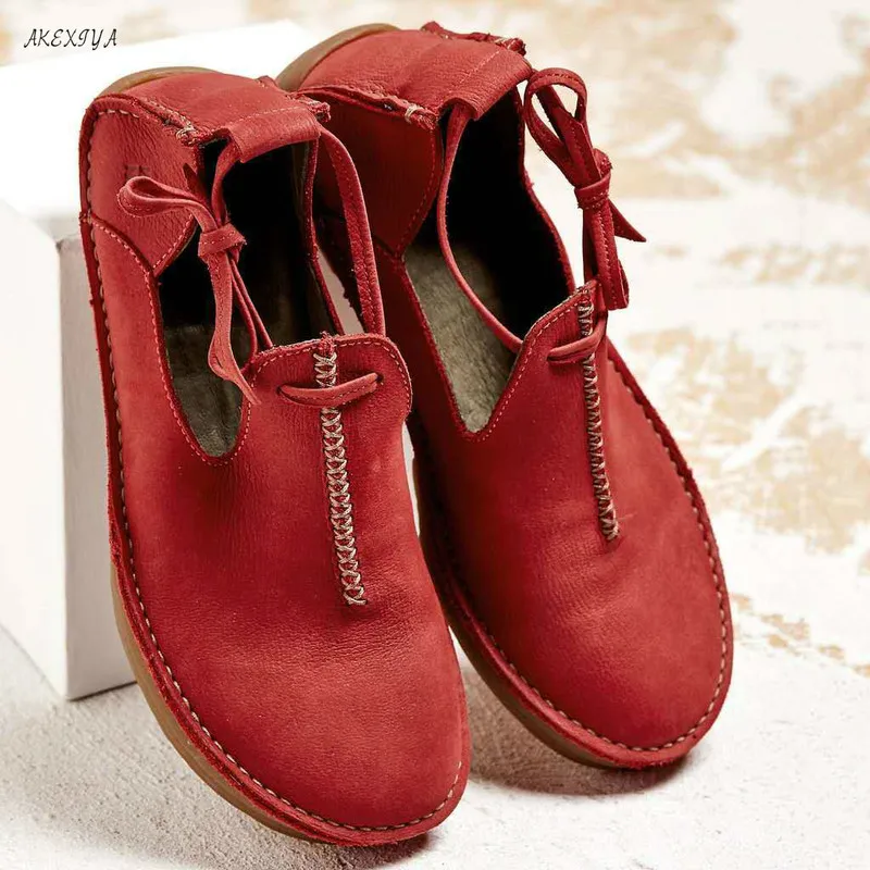 

Fashion Women's Shoes Trend Bohemian Women's Shoes Retro Style Women's Spring and Autumn High Quality PU Leather Ladies Shoes