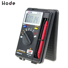 VC921 автоматический Звонок мини цифровой мультиметр DMM 4000 отсчетов AC/DC Сопротивление напряжения Емкость Диод Непрерывность частоты тестер