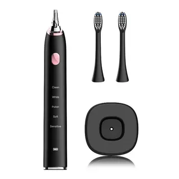 

Electric Toothbrush with 5 Optional Modes 2 Replacement Heads Rechargeable Toothbrushes