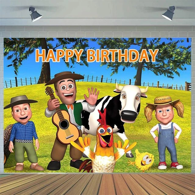 Fondo fotográfico De La Granja De Zenon para niños, decoración De pancarta  De fondo De animales, Granja, Baby Shower, fiesta De feliz cumpleaños -  AliExpress