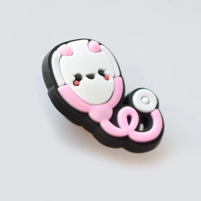 CSBL Cartoon Medical Shoe Ornament Removable PVC Flexible Glue Buckle Eva Sandals Croc Ornament Embroidery Shoes Decorations