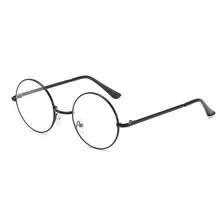 Новые ретро круглые анти-синие очки оправа Металлические модные плоские зеркальные унисекс очки Дикие повседневные рабочие эфирные компьютерные очки