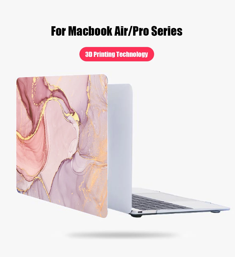 Чехол Sanmubaba с мраморной текстурой для Macbook Air Pro retina 11 12 13 15 с сенсорной панелью, чехол для ноутбука mac book 13,3 дюймов