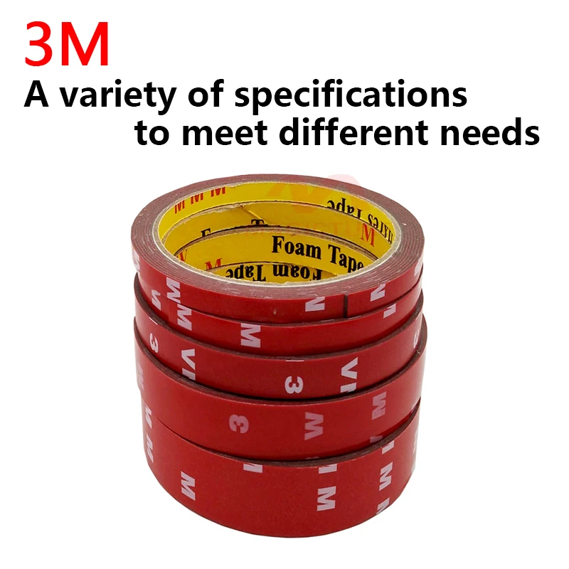 M3 VHB Transparent Acrylic Double Sided Tape No Trace Reusable Adhesive Tape 3M Glue Cleanable Home Leakproof High Temperature cable chains