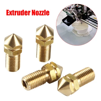 

4pcs 3D Printer Smooth Brass Print Head High Hardness Heat Conducting Office Extruder Nozzle DIY Easy Install For Ultimaker UM3