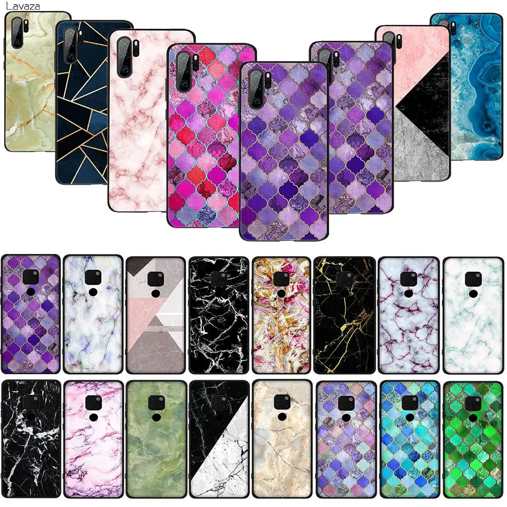 Lavaza Granite Scrub Stone TPU Soft Case for Huawei Honor view 20 9x Pro P smart Z Plus P20Lite Mate 30 Lite | Мобильные телефоны и