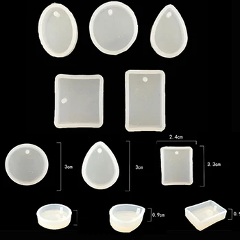 

Pendant Necklace Resin Jewelry Making Mould Silicone Geometric Mud Board Mold Base Plate Molds Hand Craft Tools