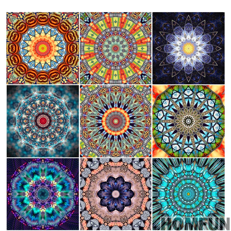 Full Square/Round Drill 5D DIY Diamond Painting &quotReligion Mandala&quot Embroidery Cross Stitch Mosaic Art Home Decor Gift | Дом и сад