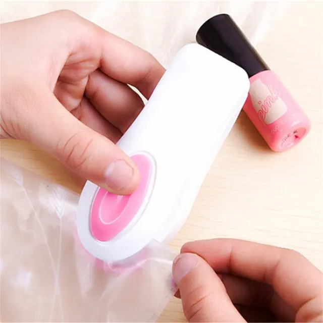 Vákuum Ételtömítő Mini Hordozható Hő Tömítőgép Poli Cső Műanyag Zacskó Készlet Szerszám Világszerte Raktár Véletlenszerű - Image 3