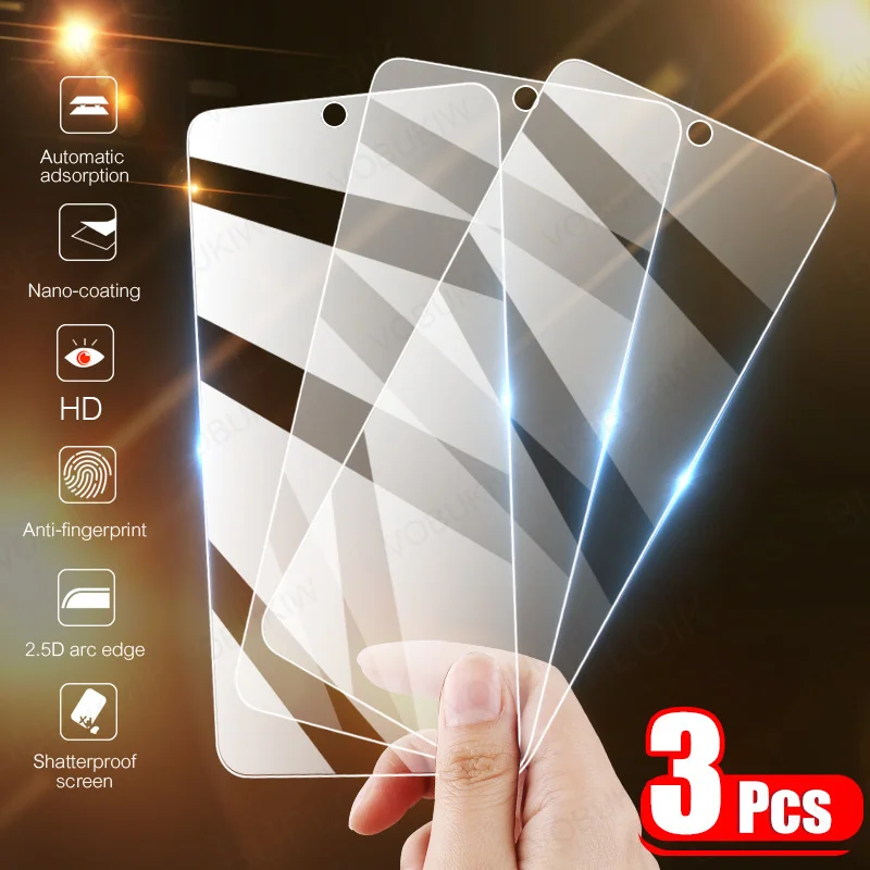 Protector de pantalla de cristal templado para móvil, vidrio templado para Huawei P30, P20, P40 Lite Pro, P Smart 2019, Mate 30, 20, 10 Lite, 3 unidades