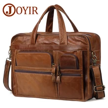 JOYIR, мужские портфели из натуральной кожи, 15,6 дюймов, для ноутбука, Офисная сумка, мужская деловая сумка-мессенджер, мужские кожаные сумки на плечо для мужчин
