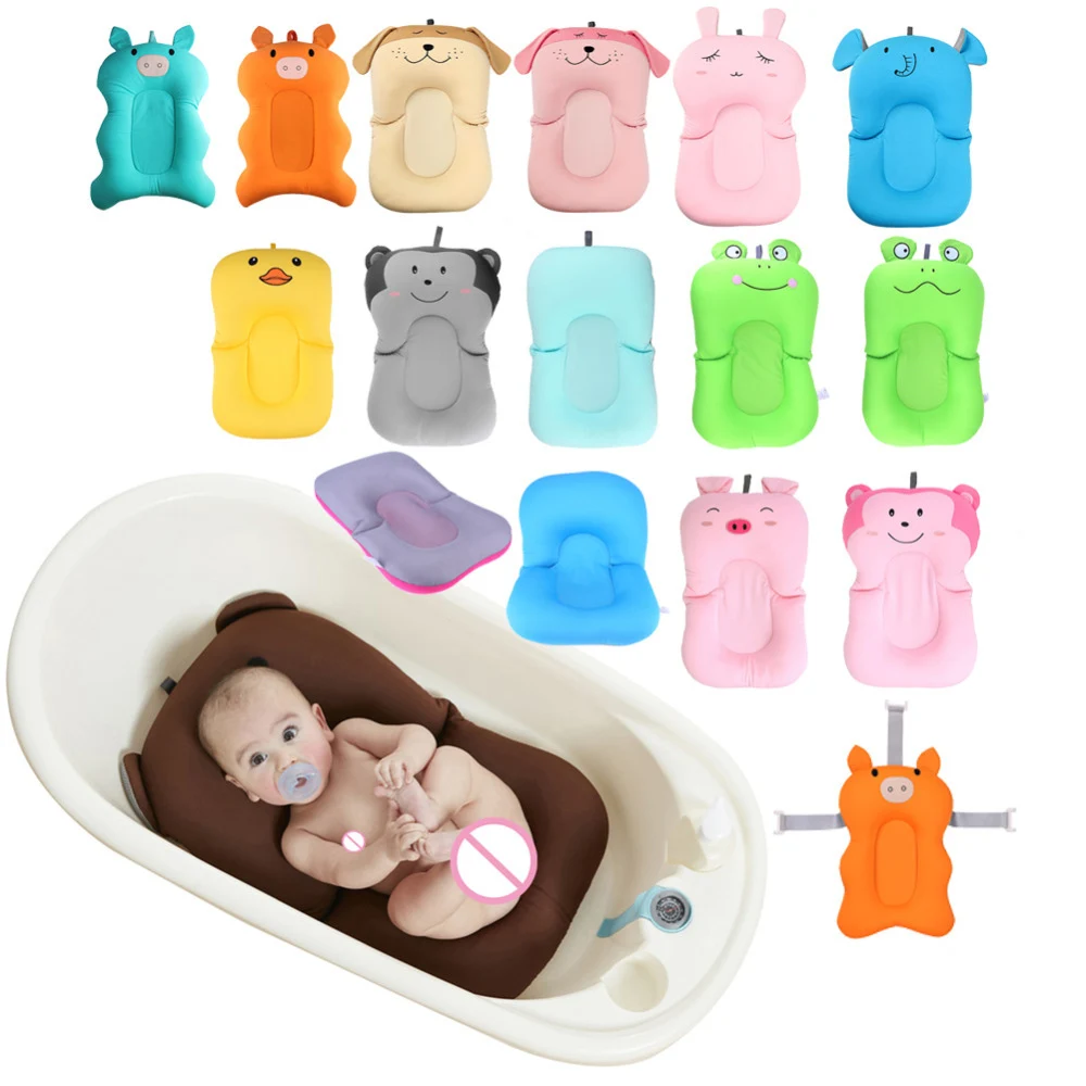

Baby Shower Portable Air Cushion Bed Babies Infant Baby Bath Pad Non-Slip Bathtub Mat Newborn Safety Security Bath Seat Support