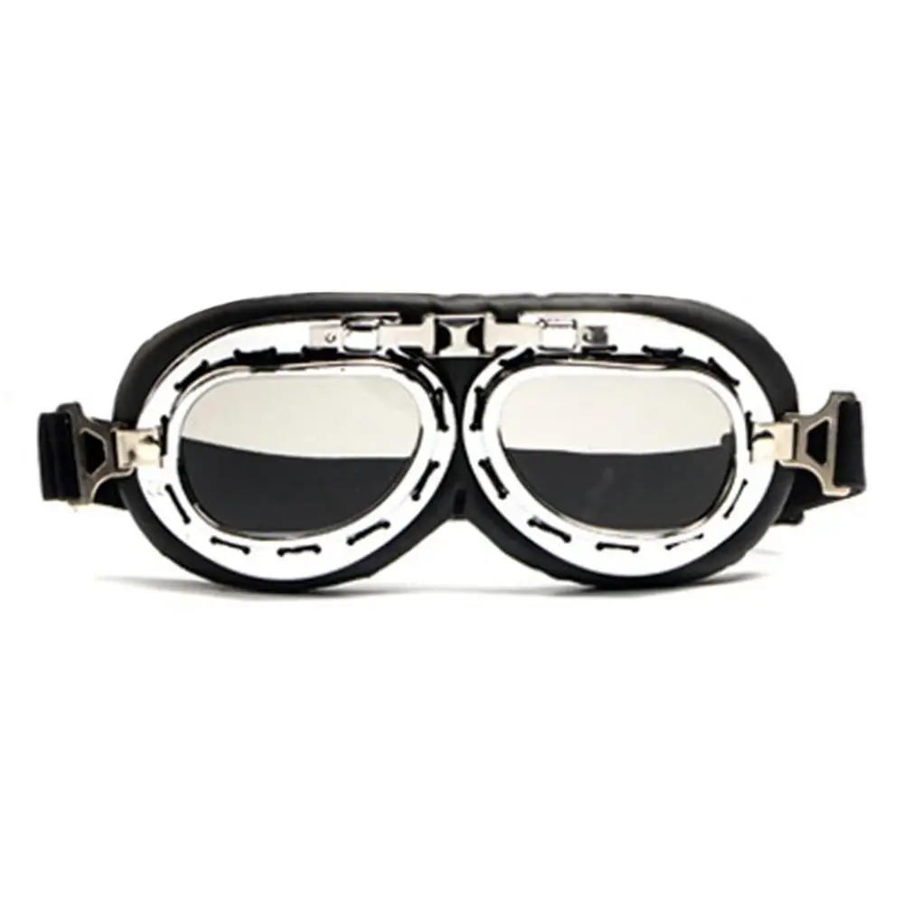 LESHP переносные очки мотоциклетные ветрозащитные очки анти песчаный шторм УФ/снег/пыль/туман унисекс защита винтажные очки - Цвет: gray