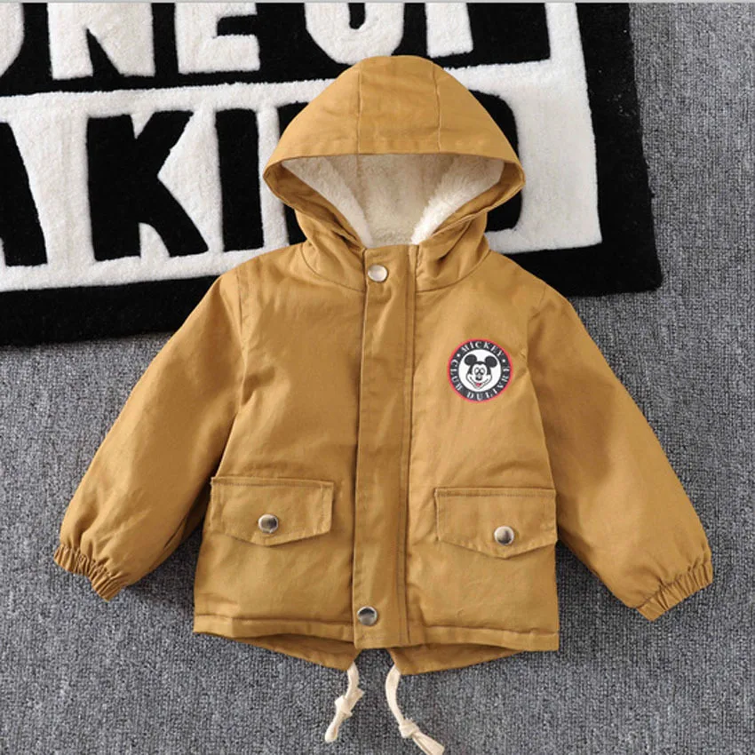 Benemaker/флисовые куртки с Микки Маусом для маленьких мальчиков и девочек; зимняя одежда; детские пальто; детская куртка-бомбер; ветровка; детская верхняя одежда; YJ153