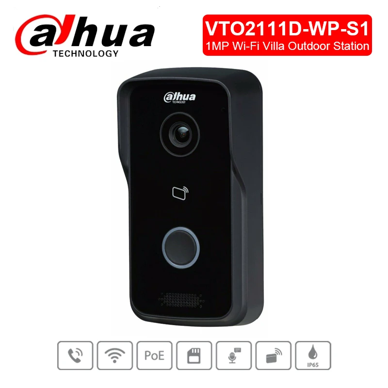 Оригинальный Dahua VTO2111D WP S1 вилла наружная станция 1MP WiFi POE встроенный динамик