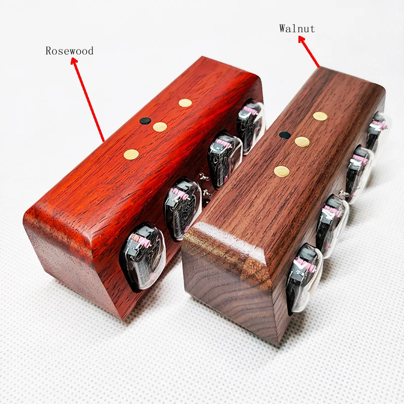 4-Bit IN12 Retro Glow Tube Clock Digital Desk Clock Alarm Mobile Bluetooth Phone Remote Control Study Decoration Friend Gift digital clock table clock digital desk clock