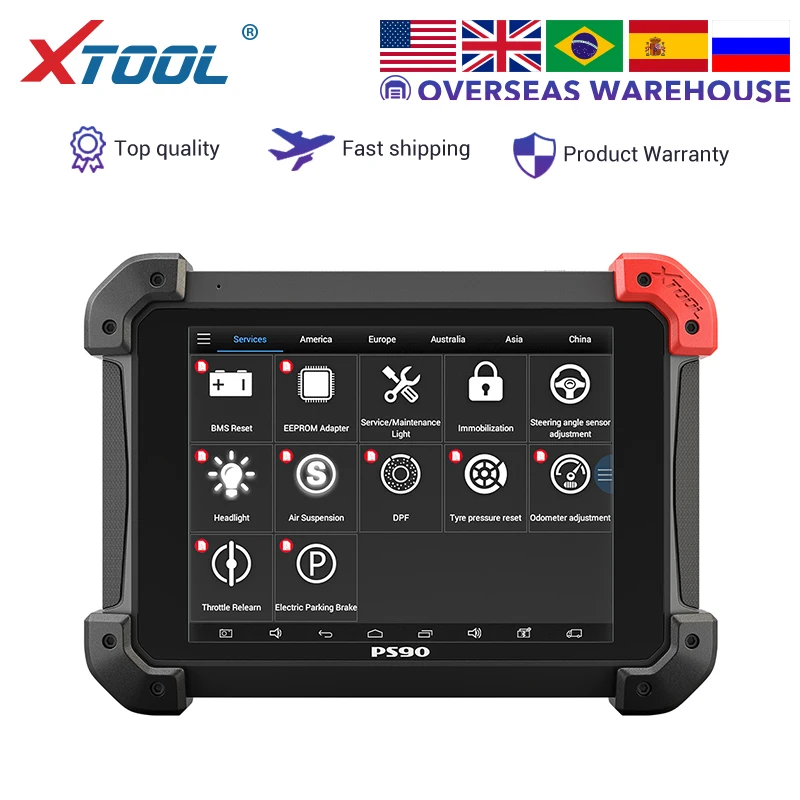 Автоматическая диагностическая система XTOOL PS90 obd2 программатор для ключей