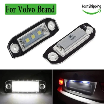 

2pcs for volvo led car number plate lights license plate light lamp ultra bright for Volvo S80 Xc90 S40 v60 XC60 S60 V70 C70 V50