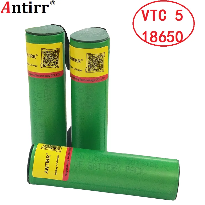 Для sony 18650 2600 MAH Da bateria 3,6 V 18650 bateria US18650 VTC5 Alta dreno de DESCARGA 30A