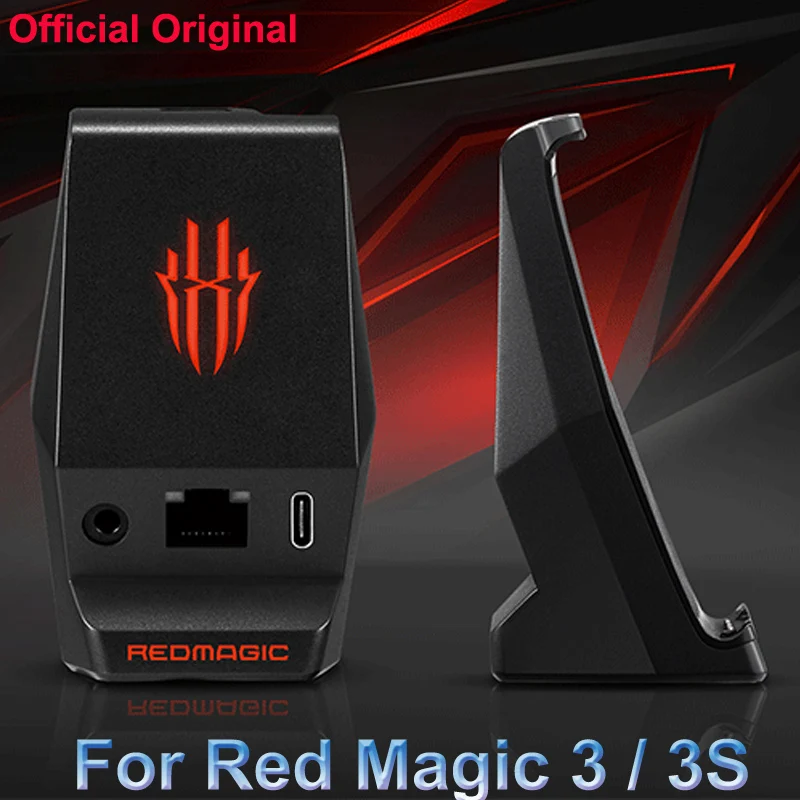 

Original Type C Desktop Charger Docking dock Holder for Nubia Red Magic 3 3S phone 3.5mm Earphone Hole Charging Charger Station
