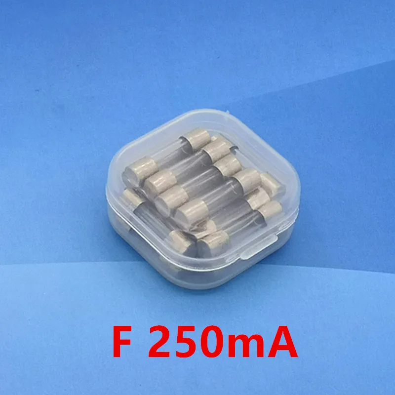 (20 шт./партия) F250mA 250V 5x20mm Быстрый Удар Стеклянная трубка предохранитель UL VDE RoHS
