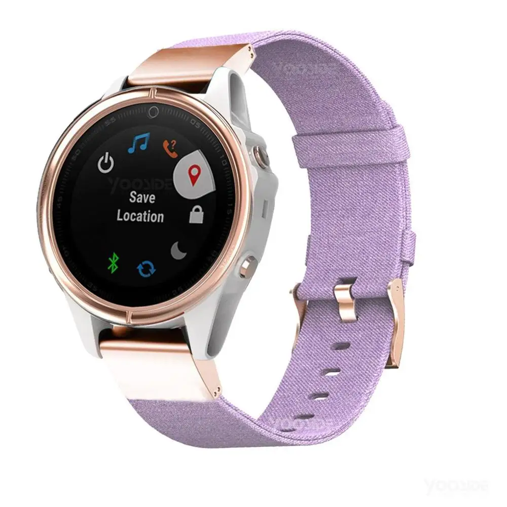 YOOSIDE ДЛЯ Fenix 6S браслет 20 мм Быстросохнущий тканый нейлоновый холщовый ремешок для