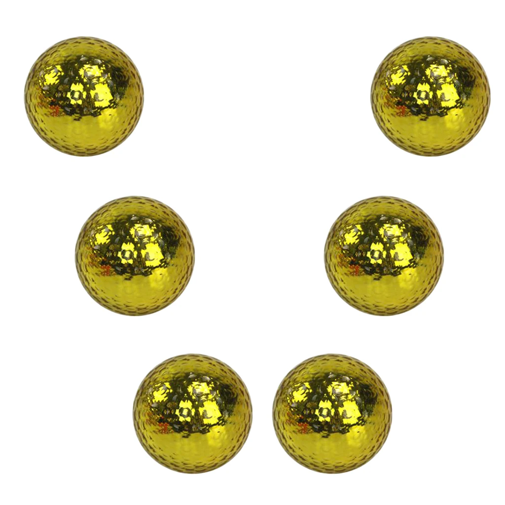6pcs Premium Dual-Layer Golf Ball For Match Practice Play Golfer Gift Club Accessories Prize Giveaways