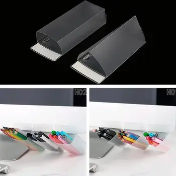 

Plastic Self-Adhesive Pen Bag Pen Holders Pen Case Convenient Computer Monitors Stationery Office Economic Bookshelves Diy