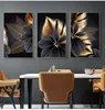 Art Painting Nordic Living Room Decoration Picture Black Golden Plant Leaf Canvas Poster Print Modern Home Decor Abstract Wall 4
