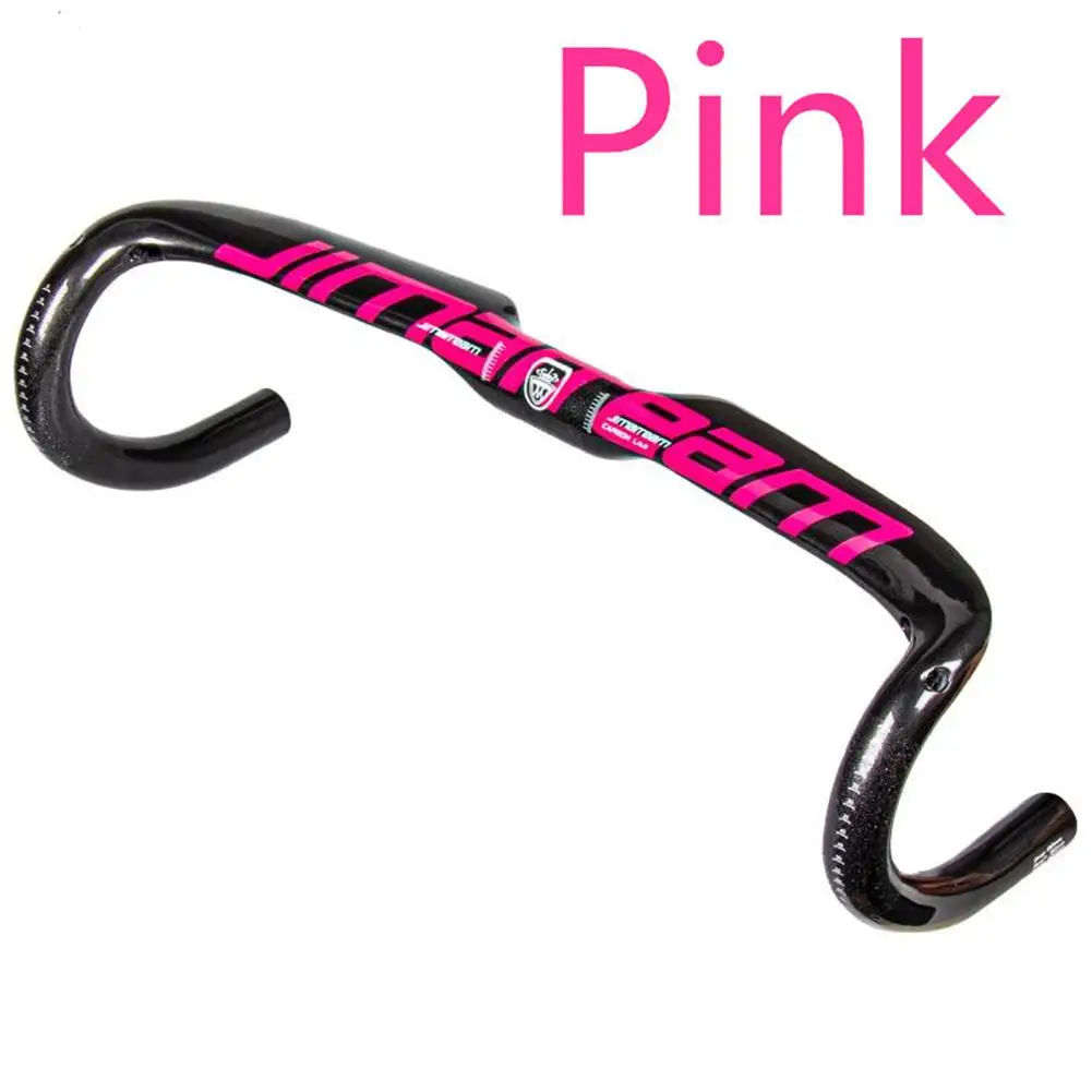HiMISS 1pc Road Bike Handlebar Carbon Fiber Bike Handlebar of a Bicycle Carbon Breaking Wind Lightning Handlebar