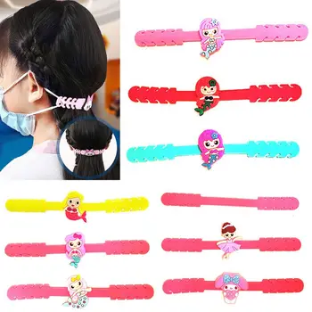 

5Pcs/Set Kids Face Mask Ear Strap Extender Hook Cartoon Adjustable Pain Relief Anti-Slip Holder Clips Extension Buckle