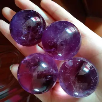 

Natural Brazilian Amethyst ball Violet crystal ball stone grinding accessories