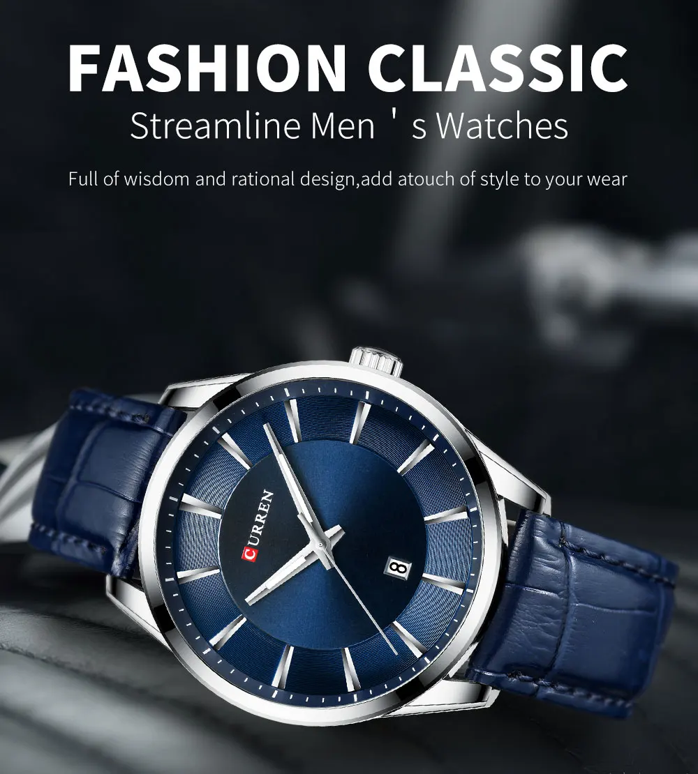 Мужские часы CURREN Топ бренд Модные Бизнес роскошные кварцевые мужские часы водонепроницаемые спортивные мужские наручные часы Relogio Masculino